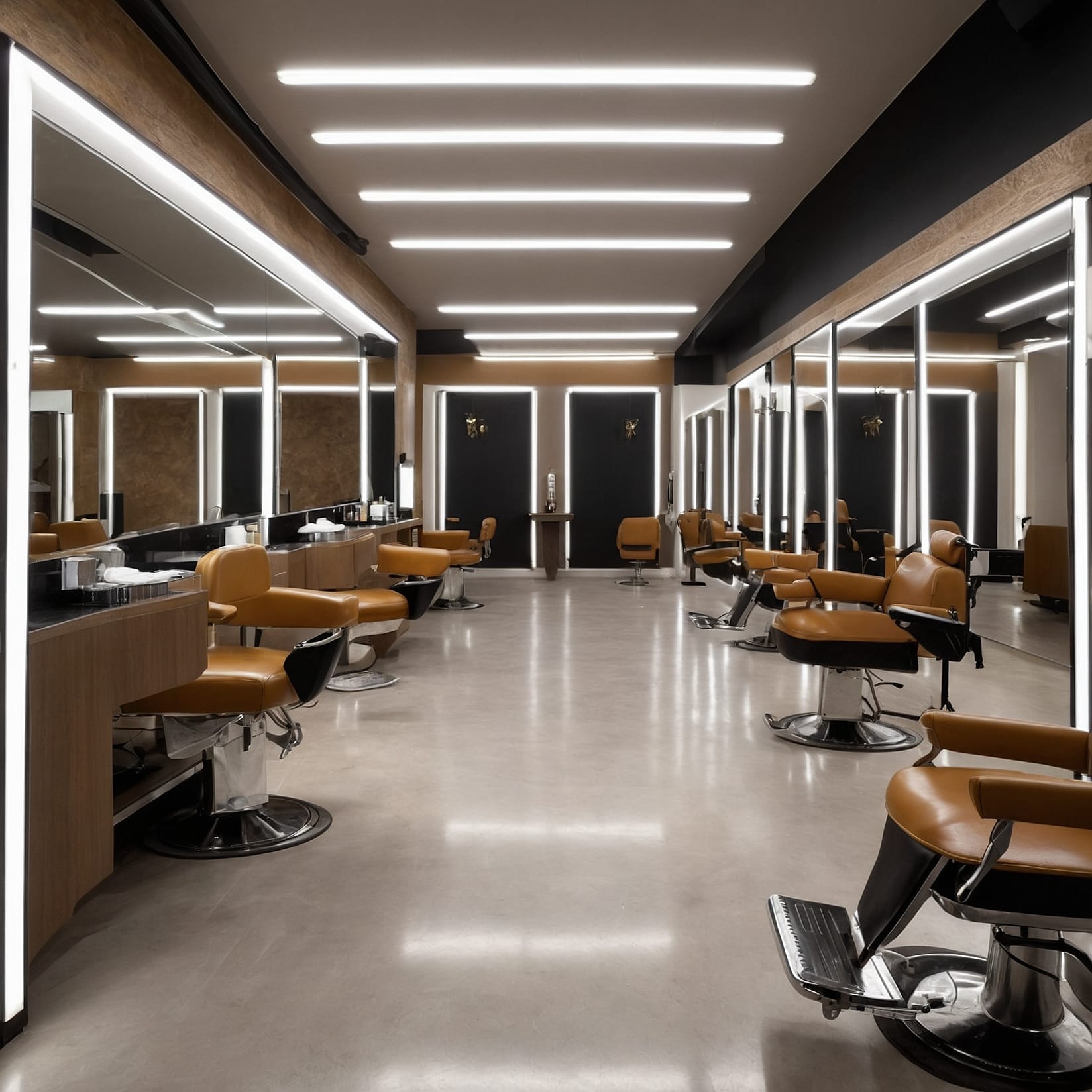 Barbero realizando afeitado clásico
